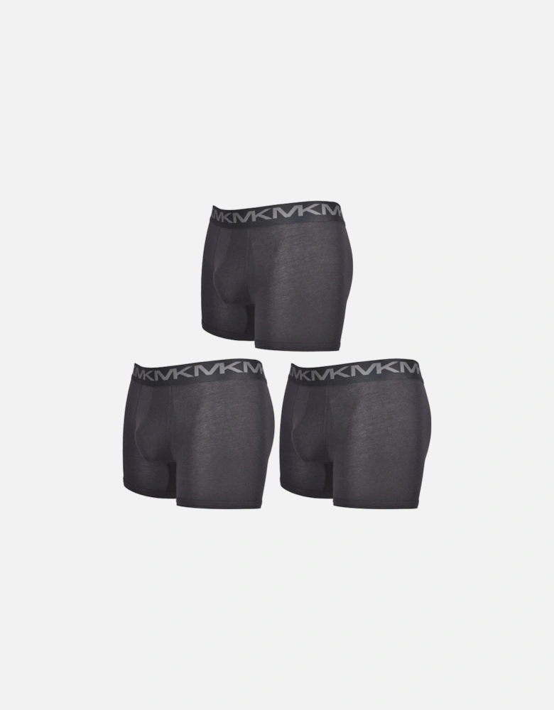 3-Pack Classic Logo Boxer Briefs, Black