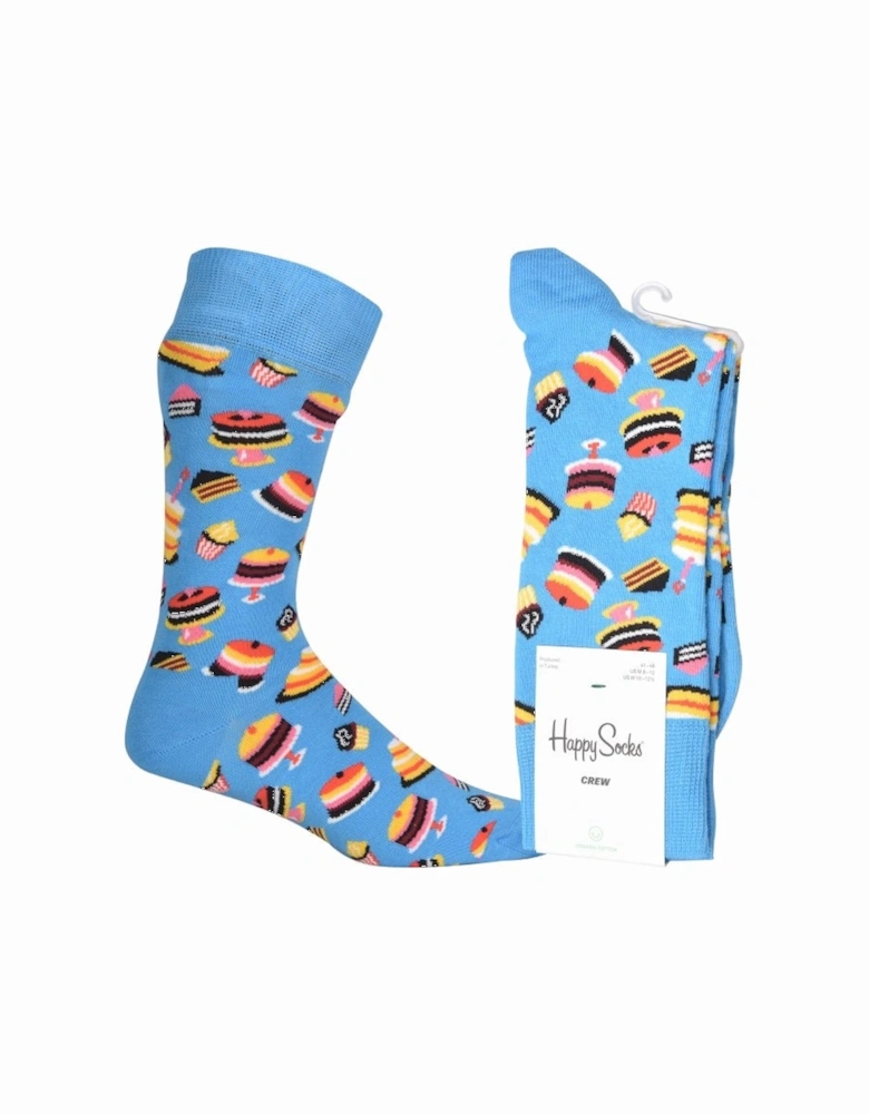 Birthday Cake Socks, Blue