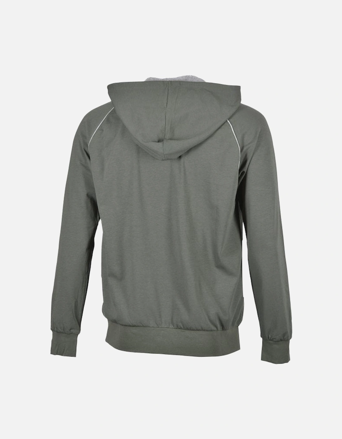 Mix & Match Zip-Thru Loungewear Track Jacket, Khaki/grey
