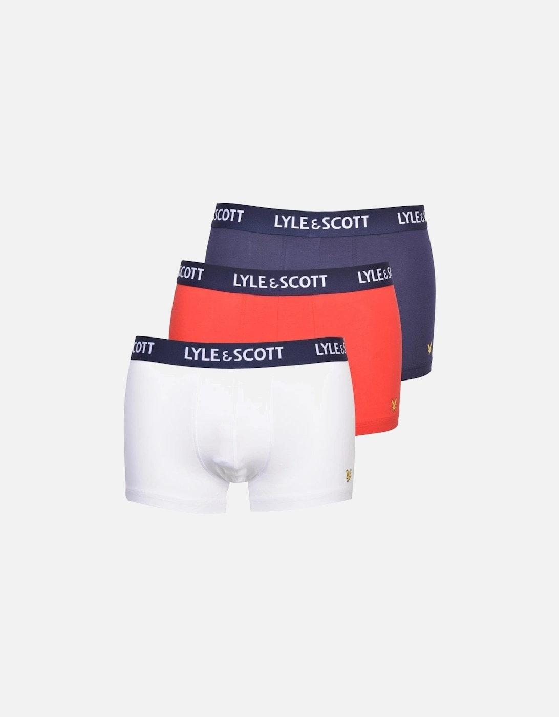 3-Pack Classic Logo Boxer Briefs, Red/White/Navy, 8 of 7