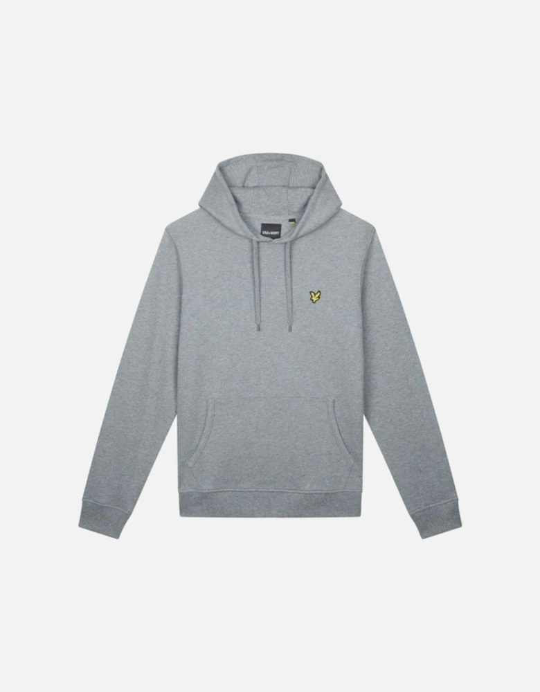 Jersey Pullover Hoodie, Mid Grey Marl
