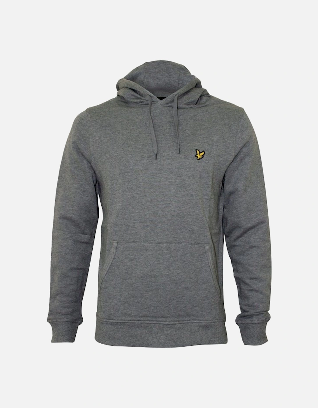 Jersey Pullover Hoodie, Mid Grey Marl, 5 of 4