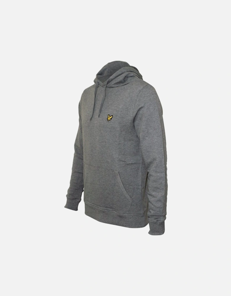 Jersey Pullover Hoodie, Mid Grey Marl