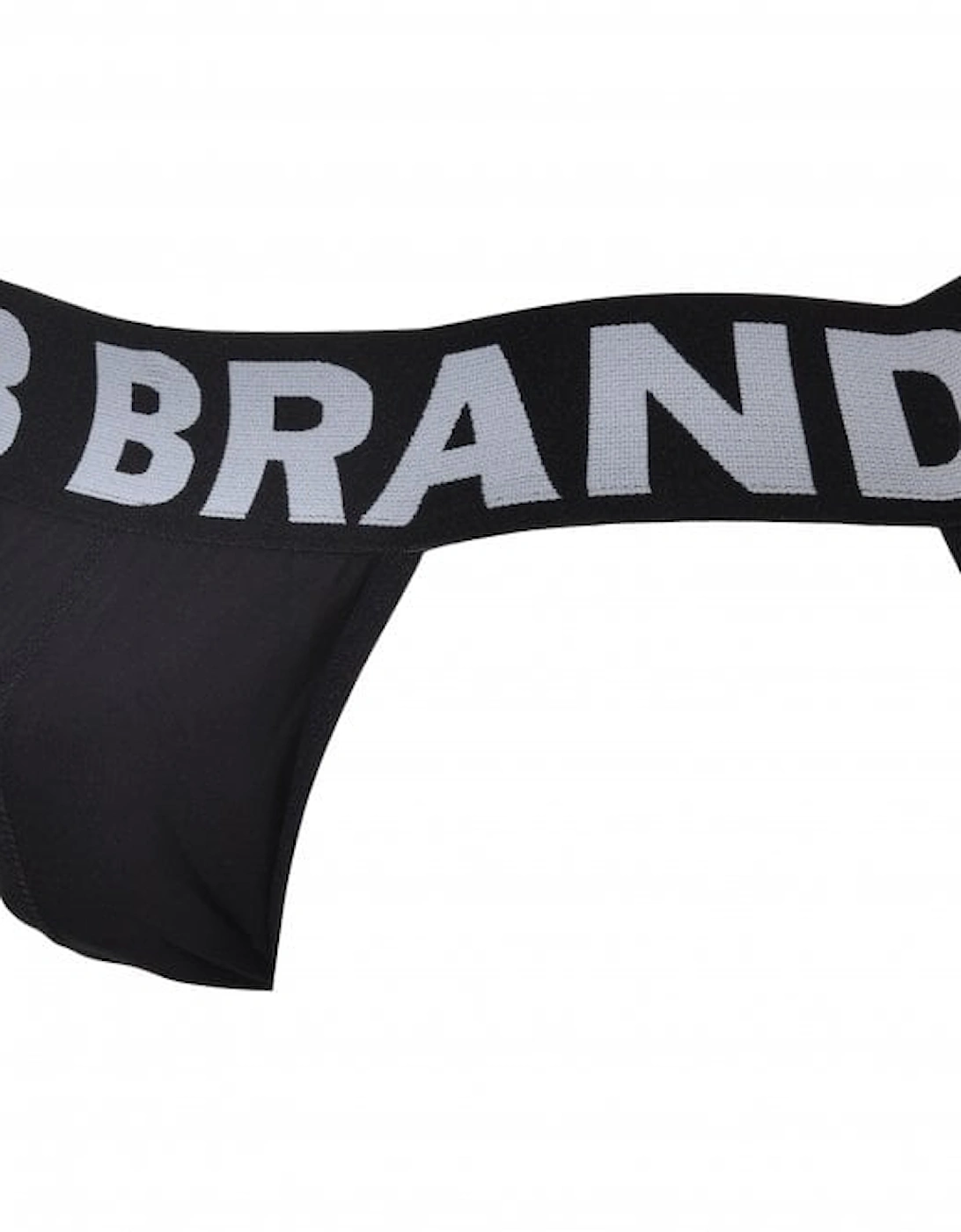 Black Band All-Round Logo Jockstrap, Black