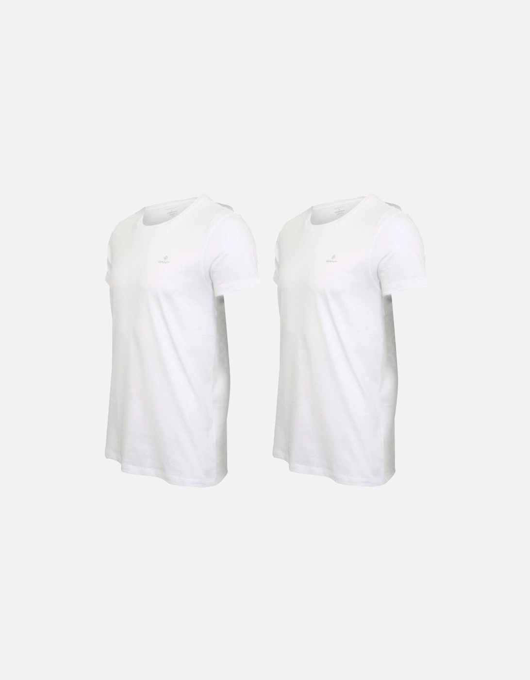 2-Pack G Logo Crew-Neck T-Shirts, White/White