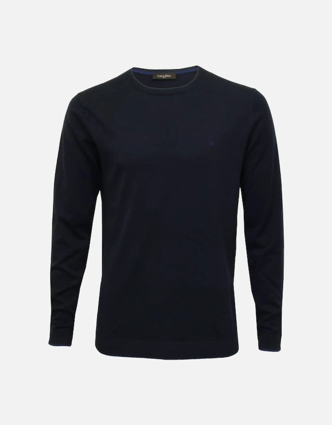 Saul Crew-Neck Ribbed Knit Sweater, Navy, 5 of 4