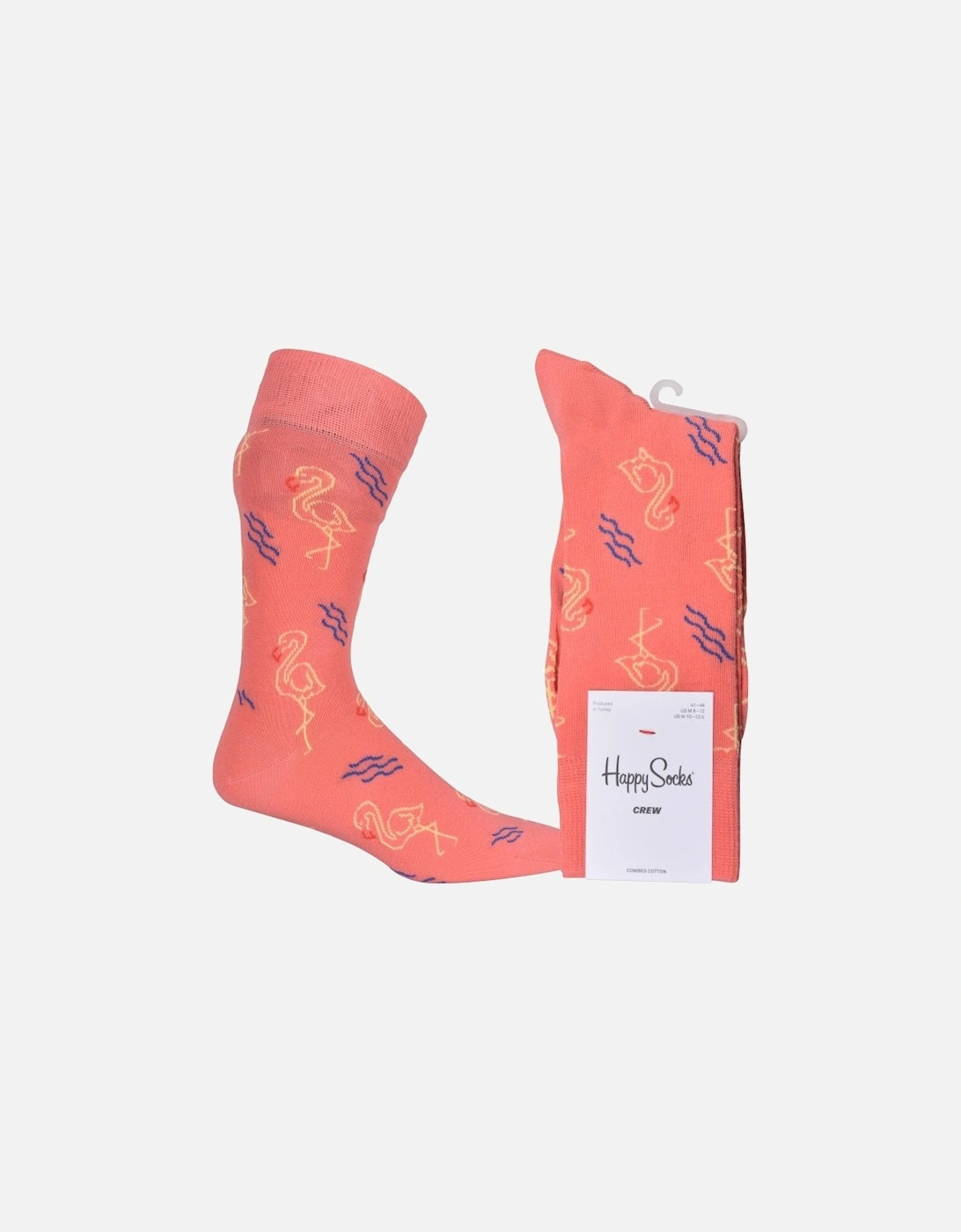 Glowing Flamingo Socks, Salmon Pink, 4 of 3