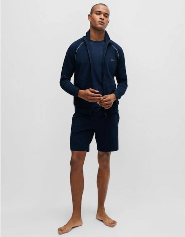 Mix & Match Zip-Thru Loungewear Track Jacket, Navy