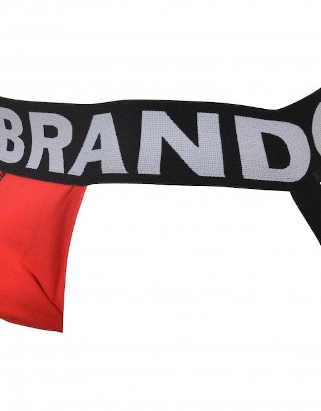 Black Band All-Round Logo Jockstrap, Red