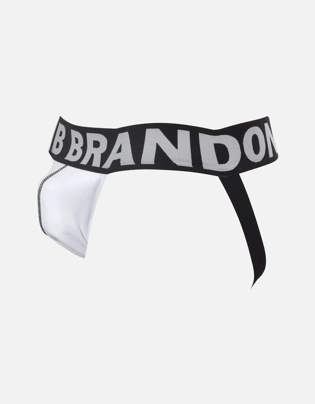 Black Band All-Round Logo Jockstrap, White