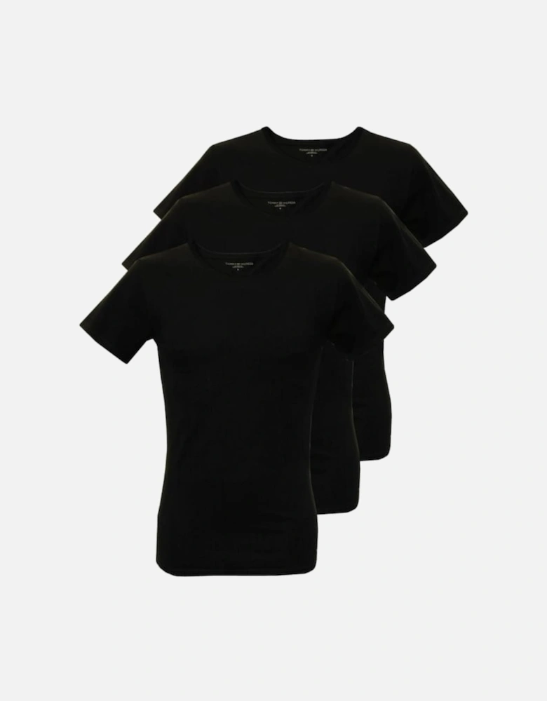 3-Pack Premium Crew-neck T-Shirts, Black