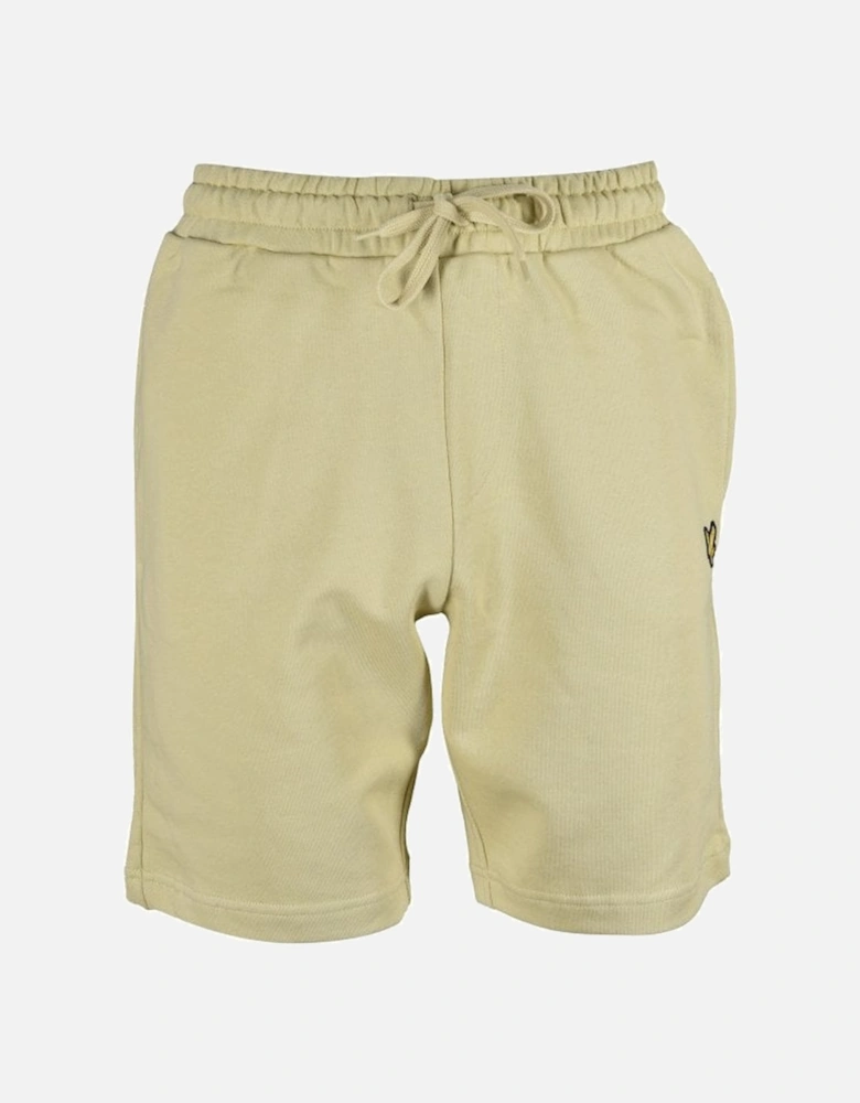 Jersey Track Shorts, Natural Green