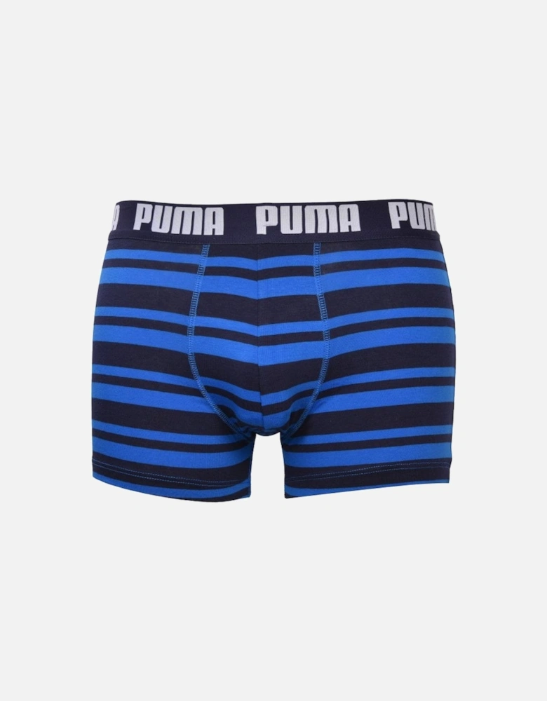 2-Pack Heritage Stripe Boxer Briefs, Blue/Navy