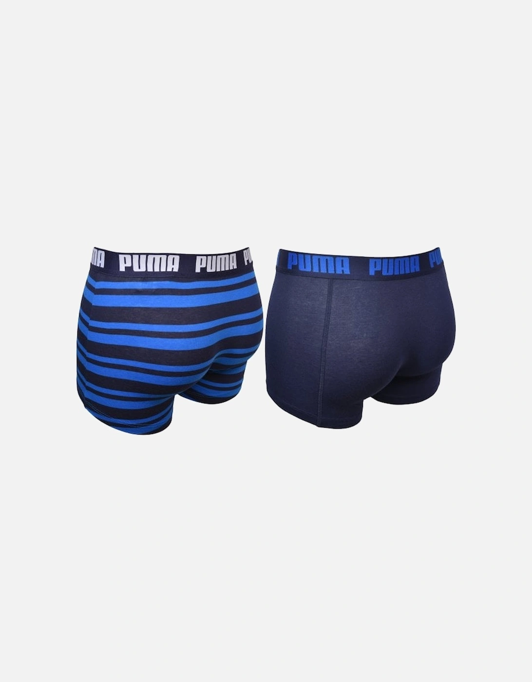 2-Pack Heritage Stripe Boxer Briefs, Blue/Navy