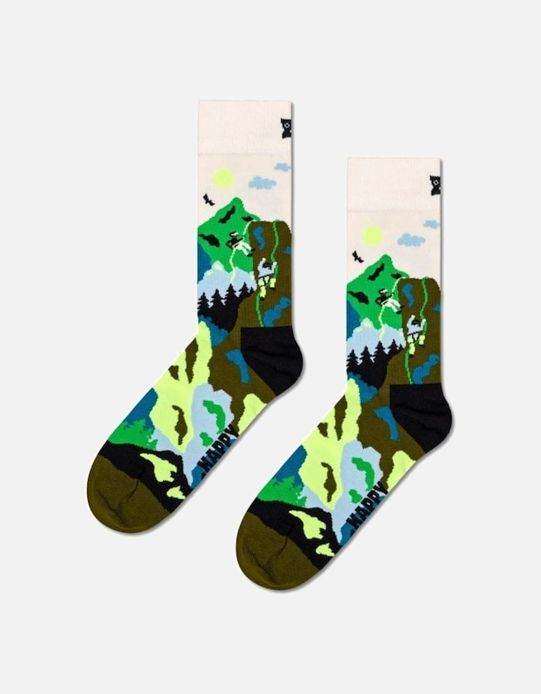 Climbing Socks, Dark Green, 4 of 3