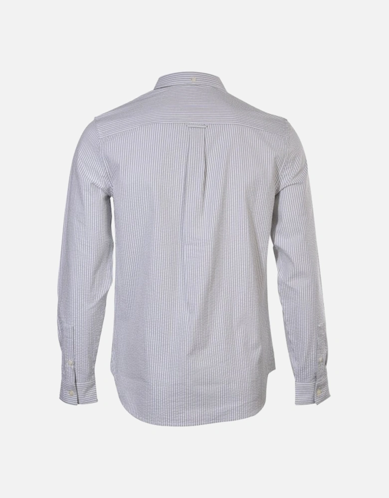 Seersucker Stripe Shirt, White