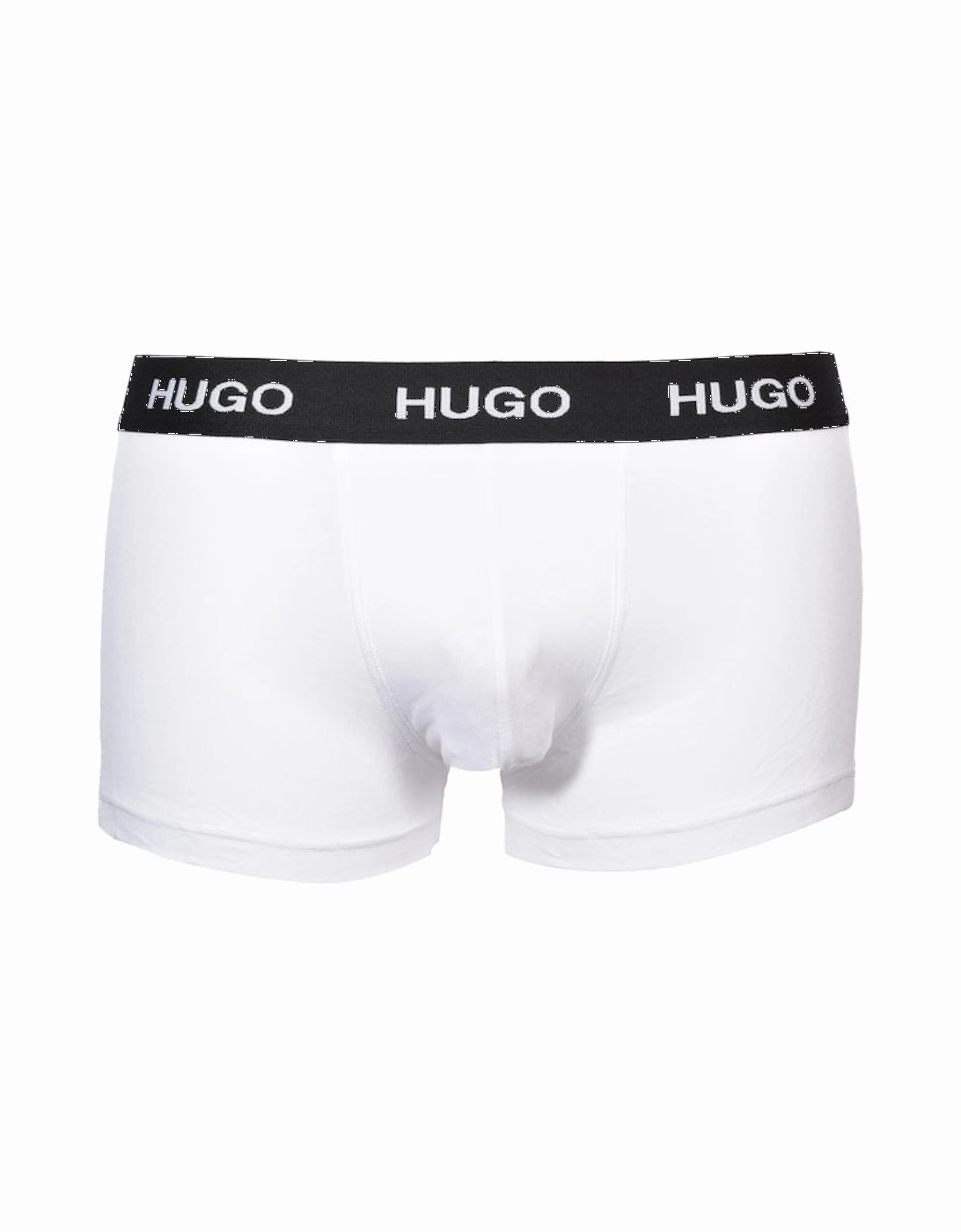 3-Pack Classic Logo Boxer Trunks, White