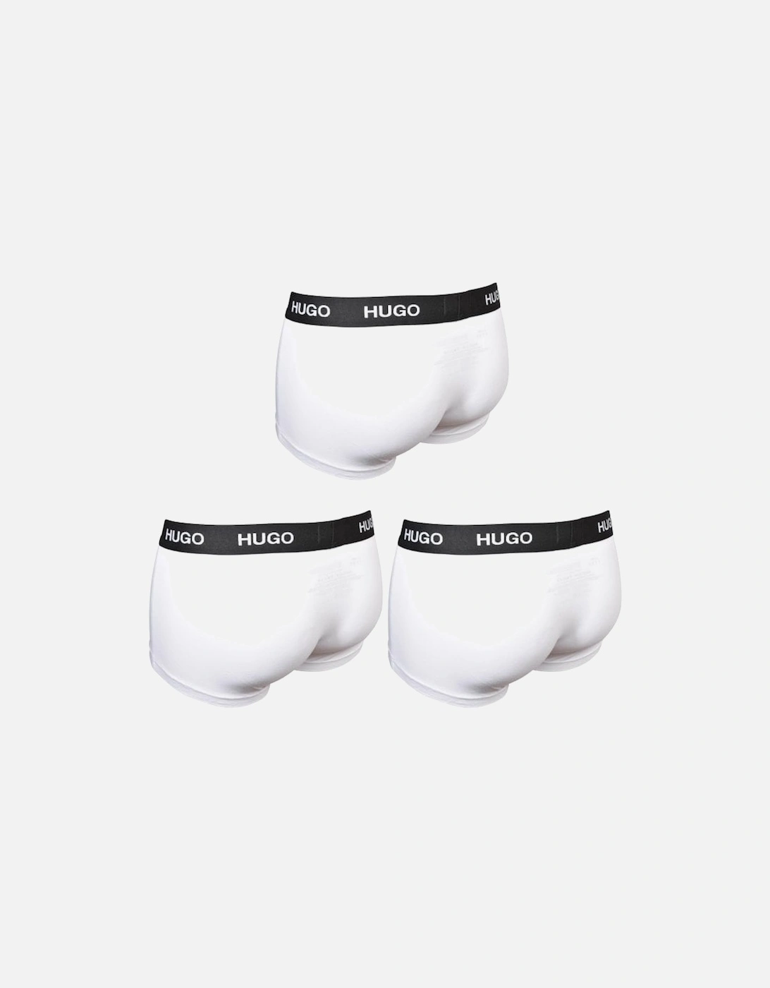 3-Pack Classic Logo Boxer Trunks, White