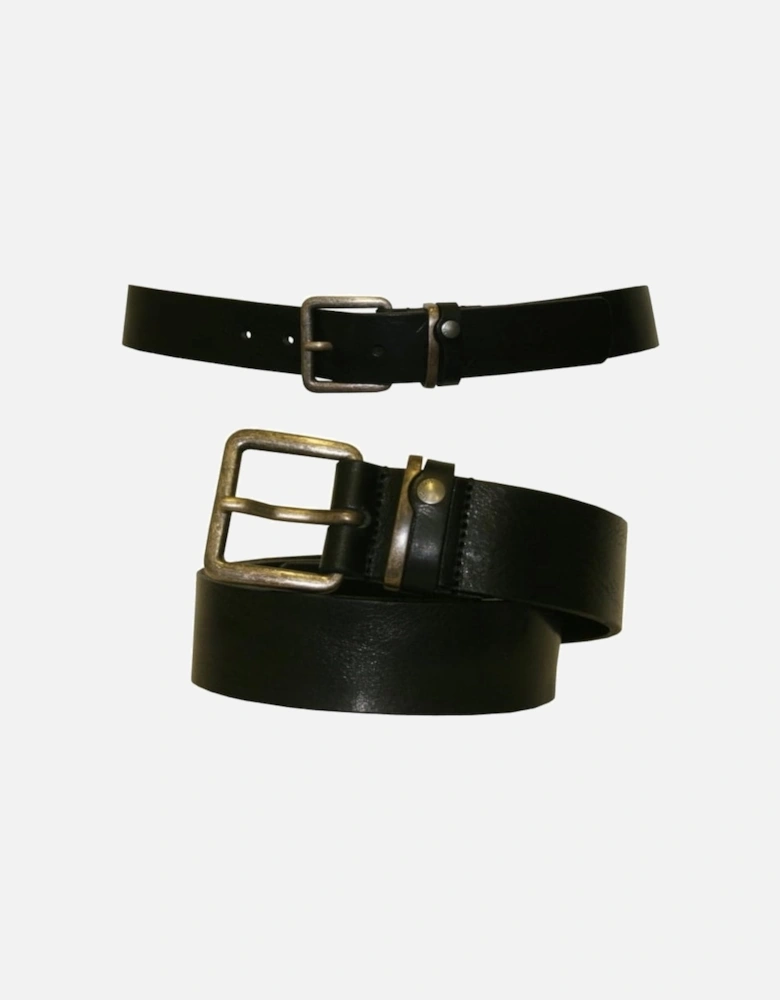 Katchup Casual Leather Jeans Belt, Black