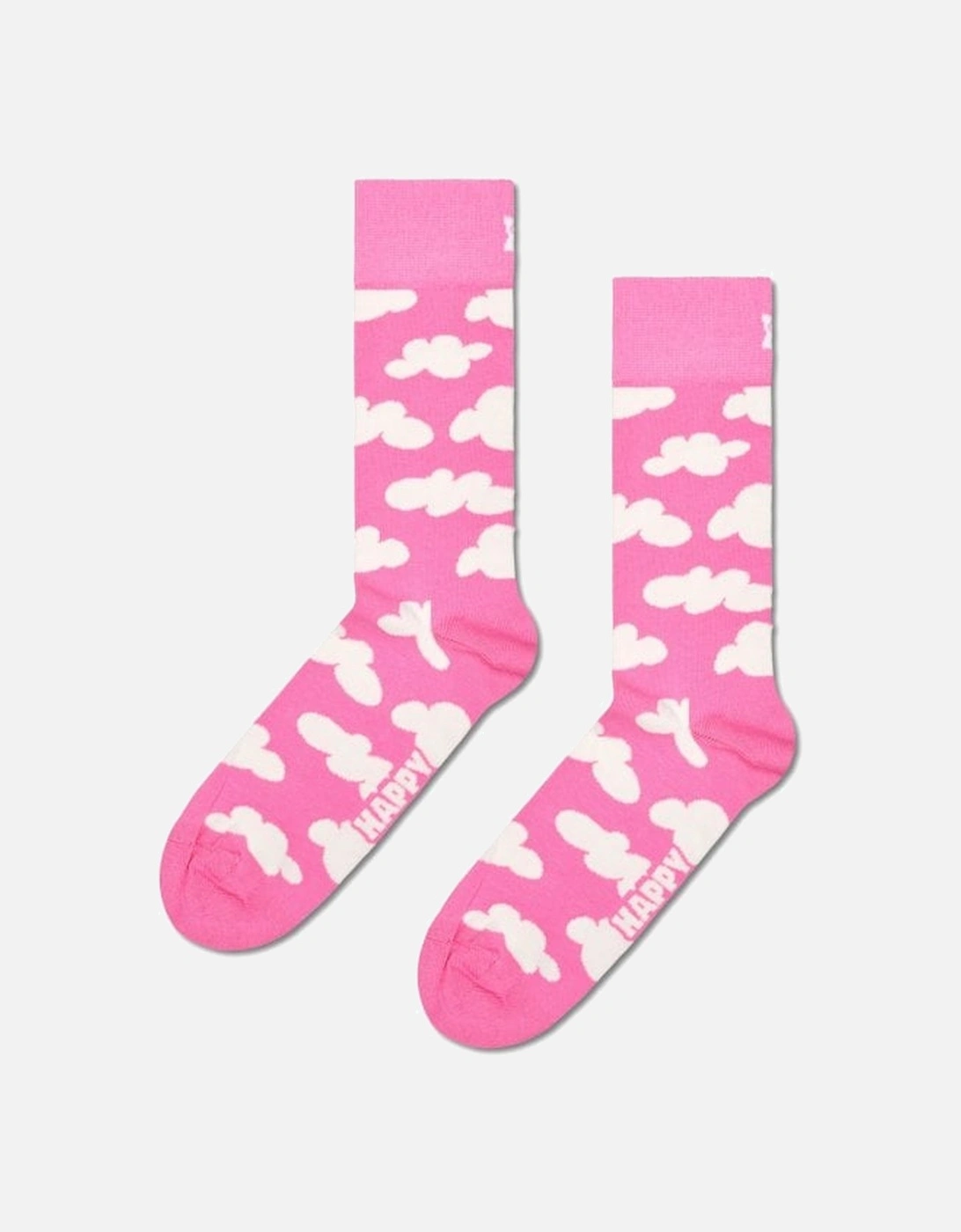 Happy Socks Men's Pink Cloudy Socks, - : 10/9.5/9/10.5/11/11.5/12/12.5 Medium