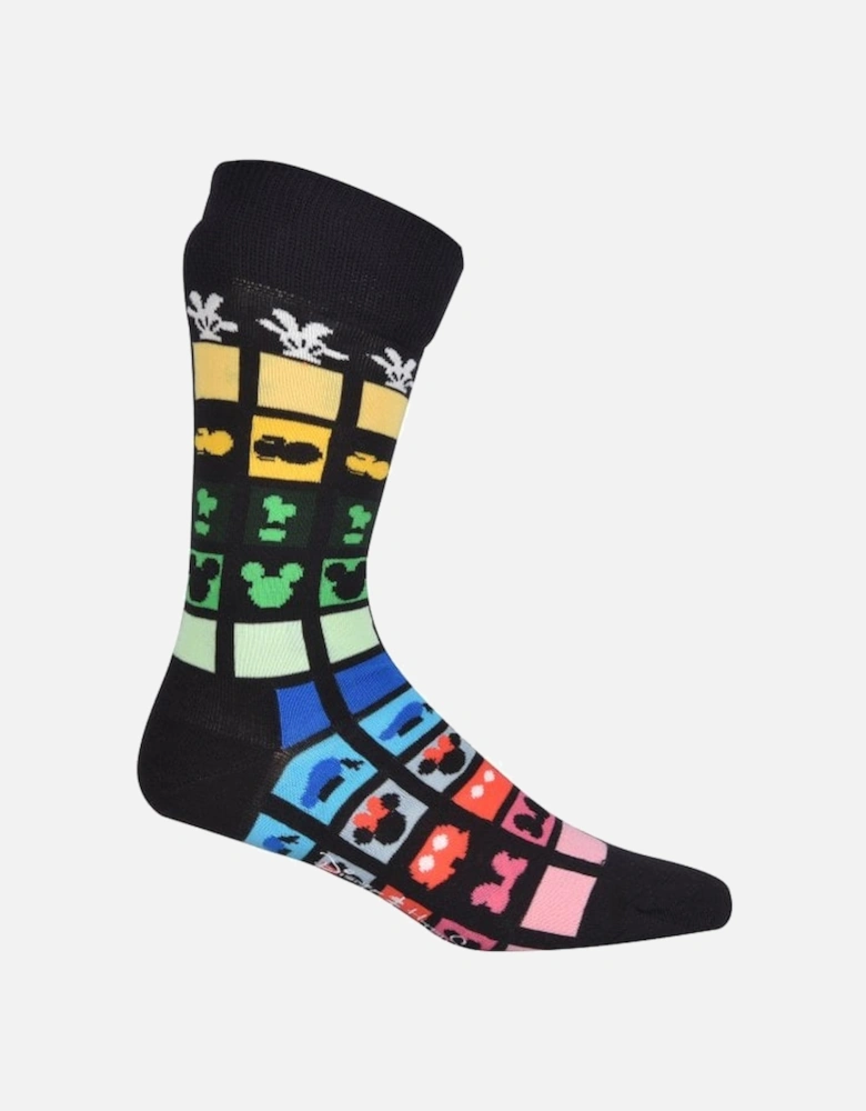 Keep It Together Disney Socks, Black/multi