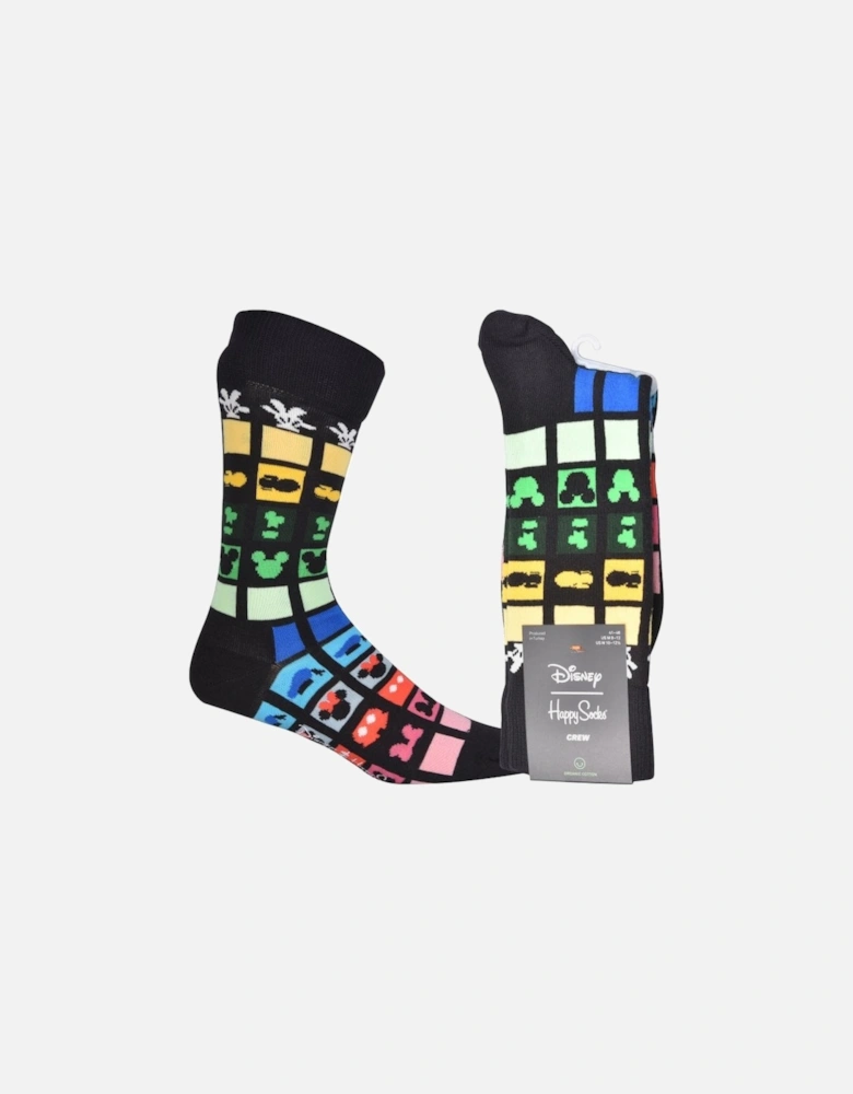 Keep It Together Disney Socks, Black/multi