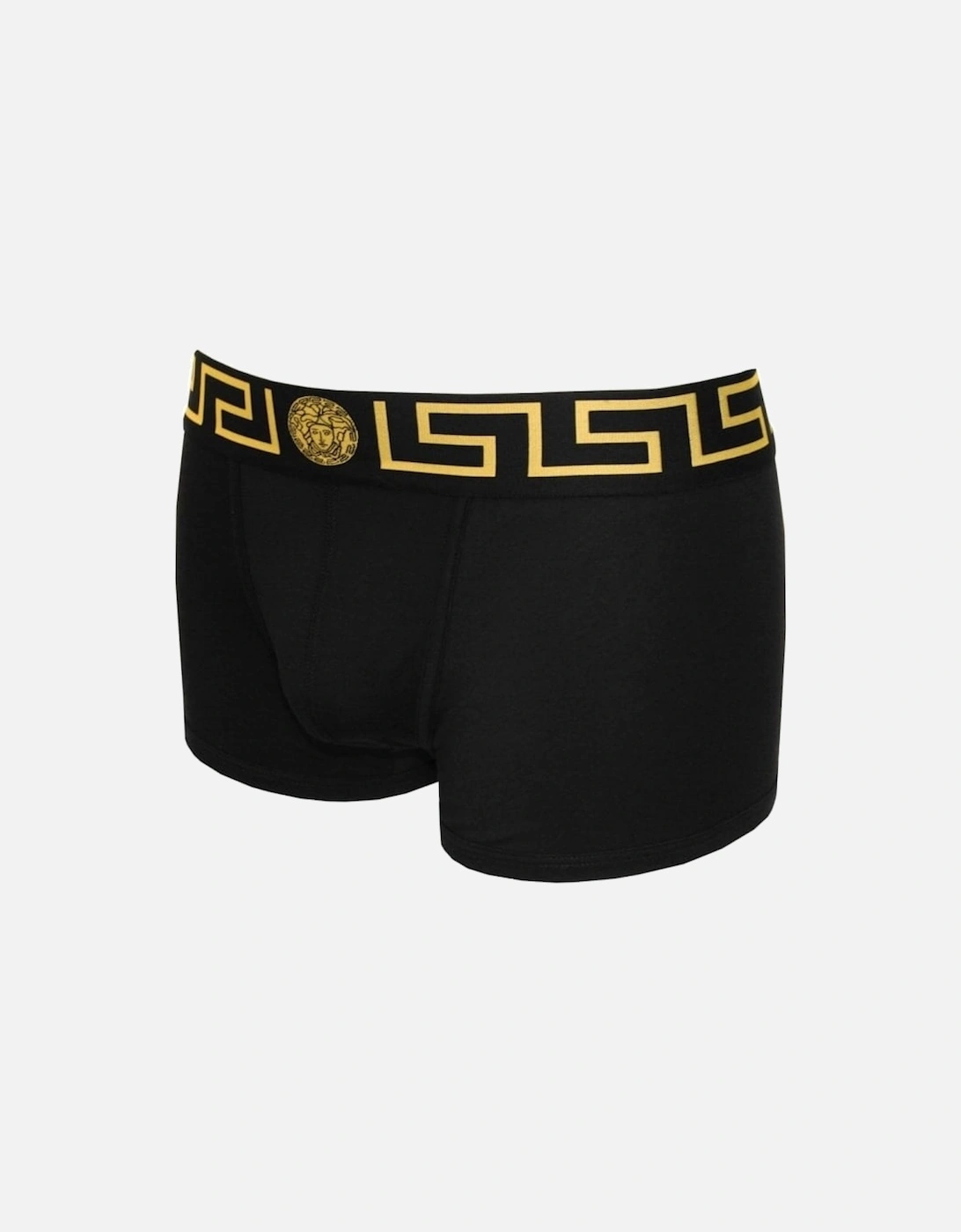 Greca Border Boxer Trunks, Black