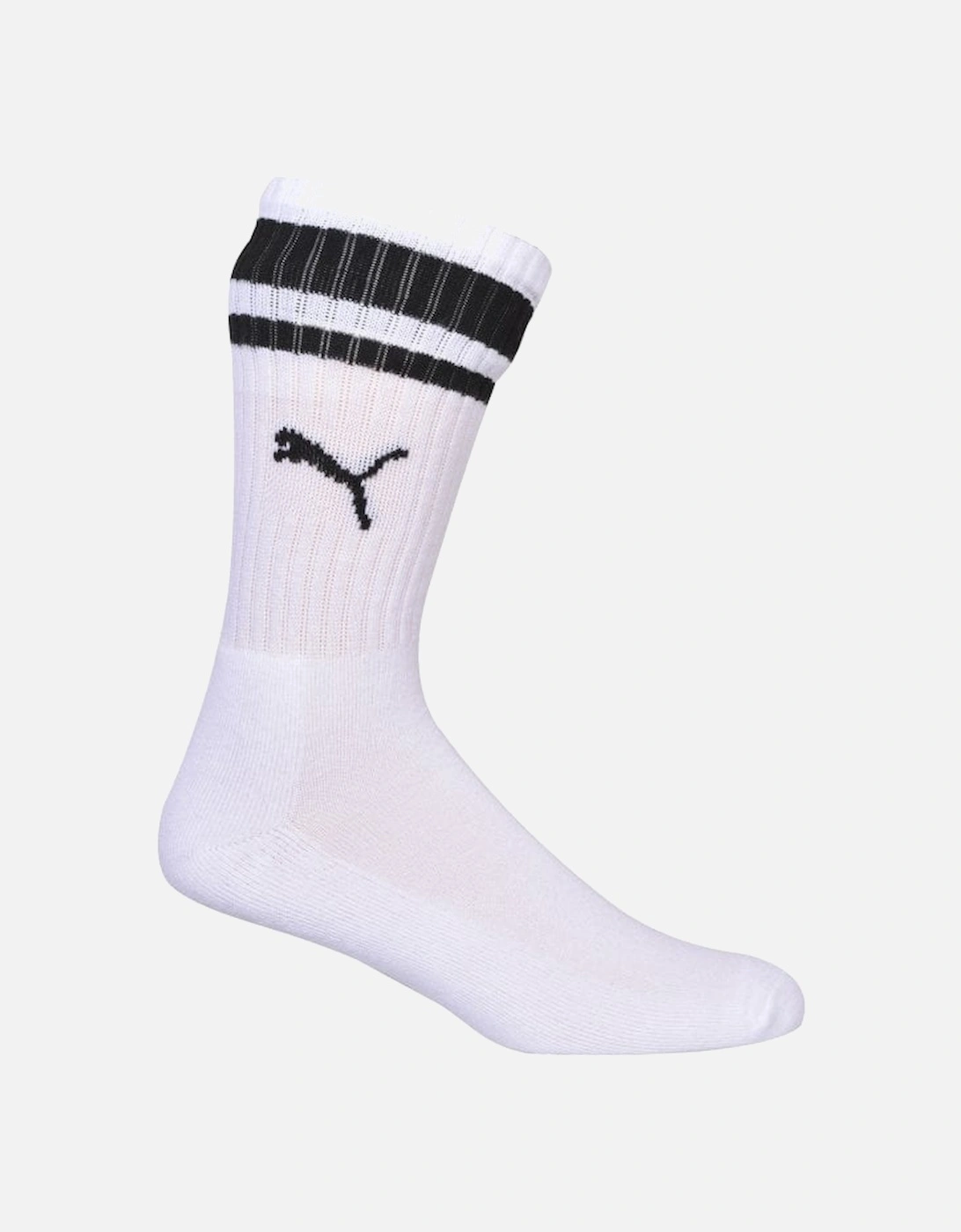 2-Pack Heritage Stripe Sports Socks, White