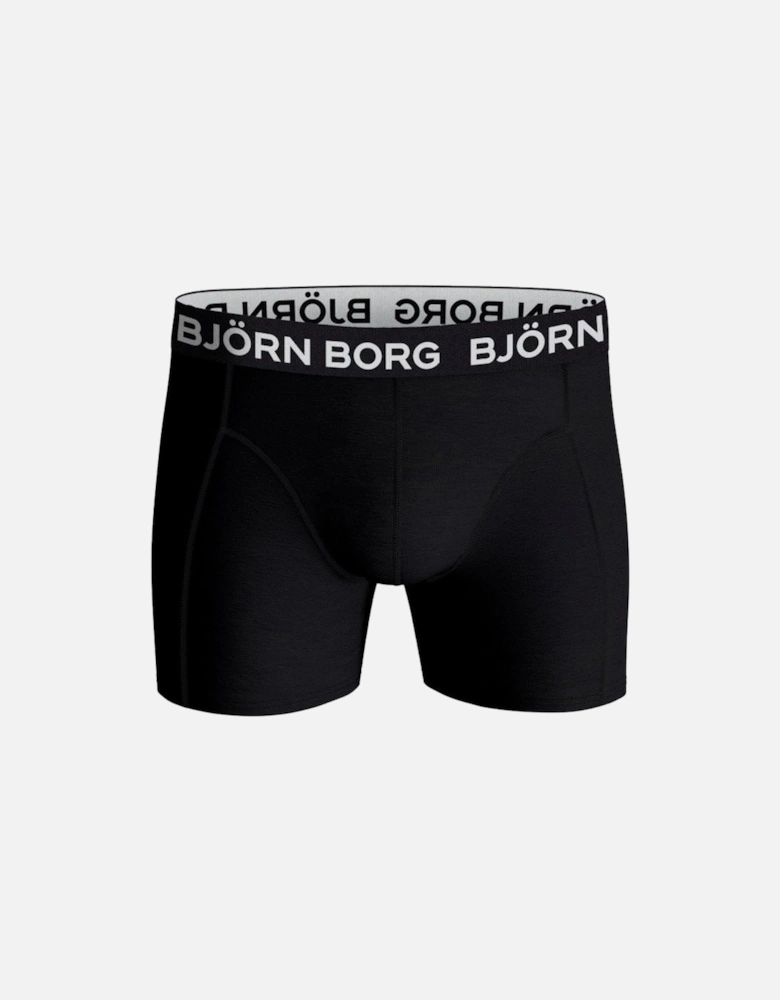 3-Pack Classic Logo Boys Boxer Trunks, Black