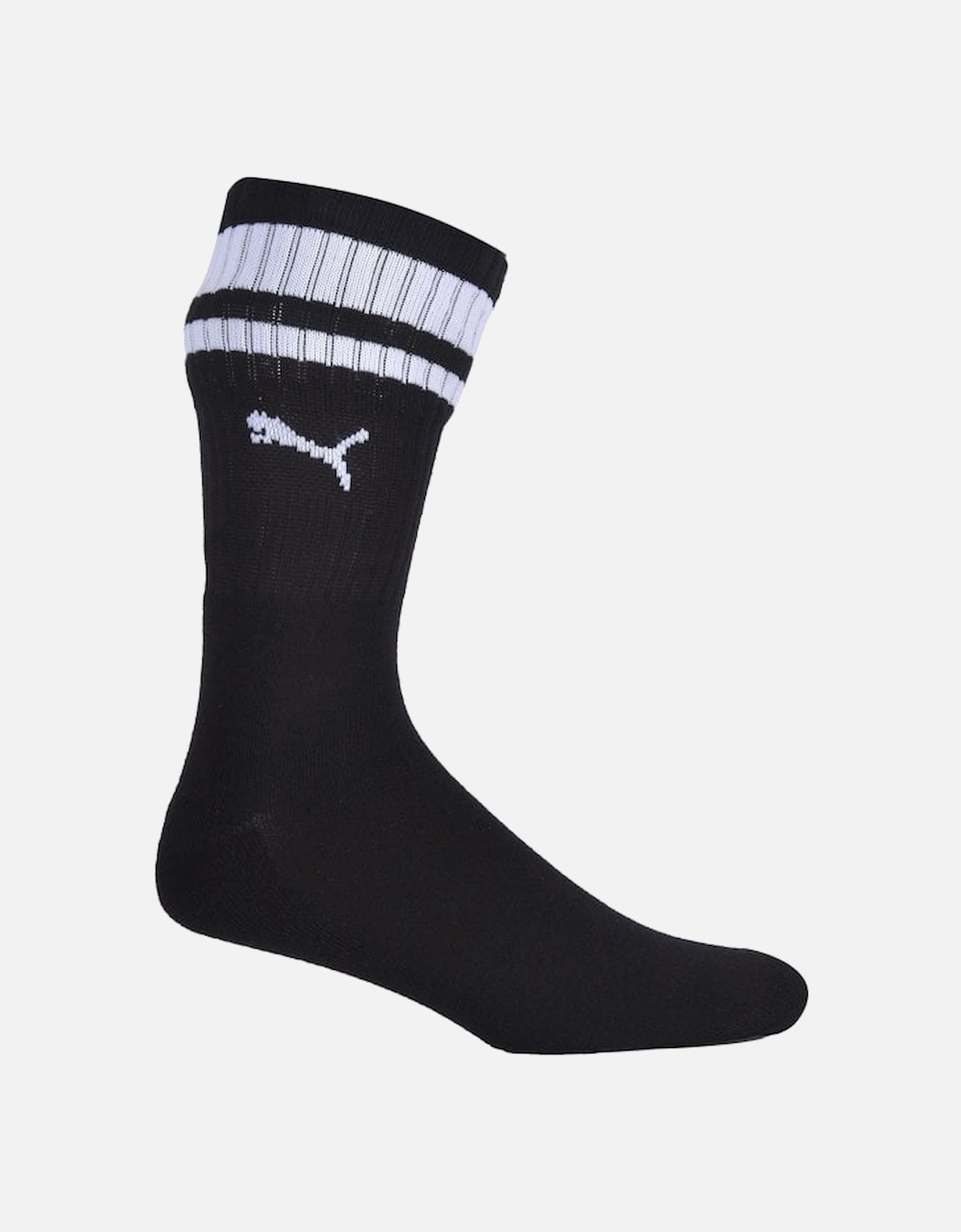 2-Pack Heritage Stripe Sports Socks, Black