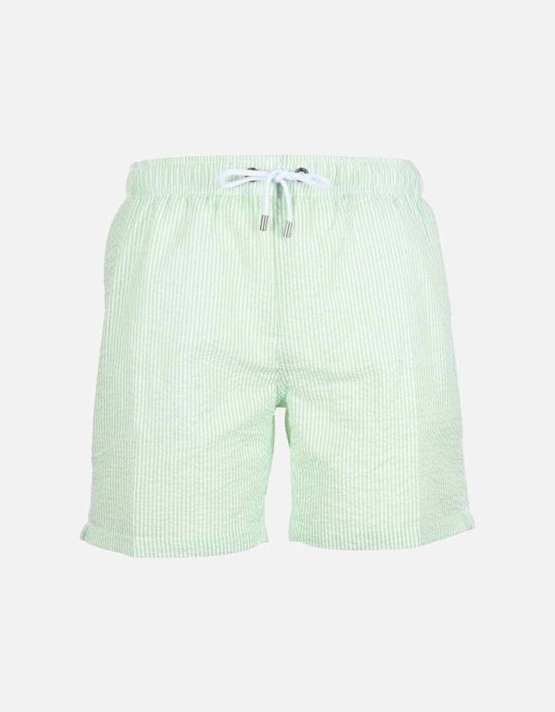 Seersucker Swim Shorts, Kiwi Green