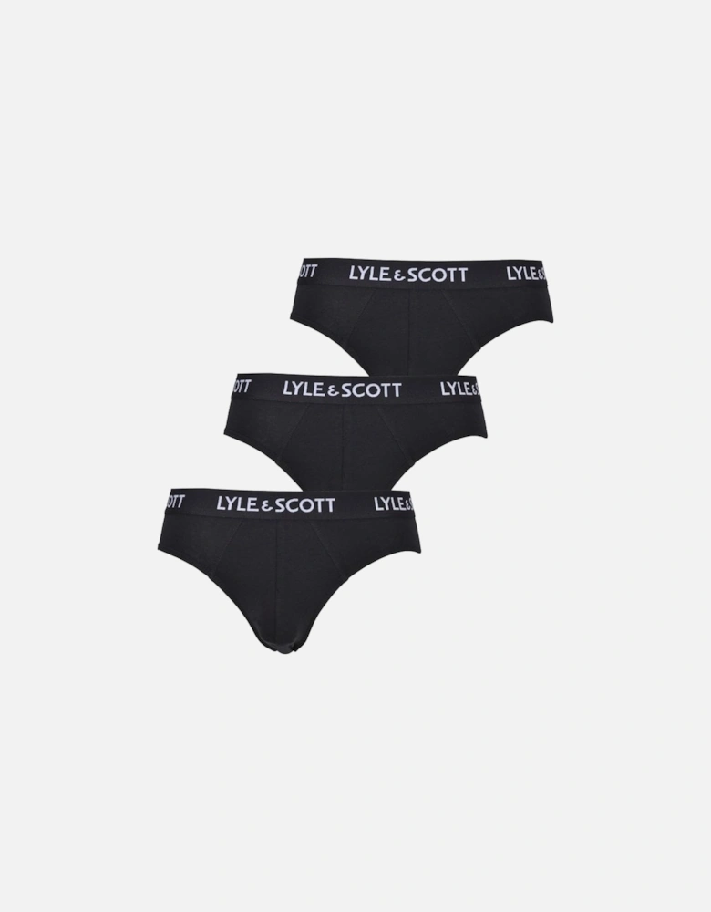 3-Pack Classic Logo Briefs, Black