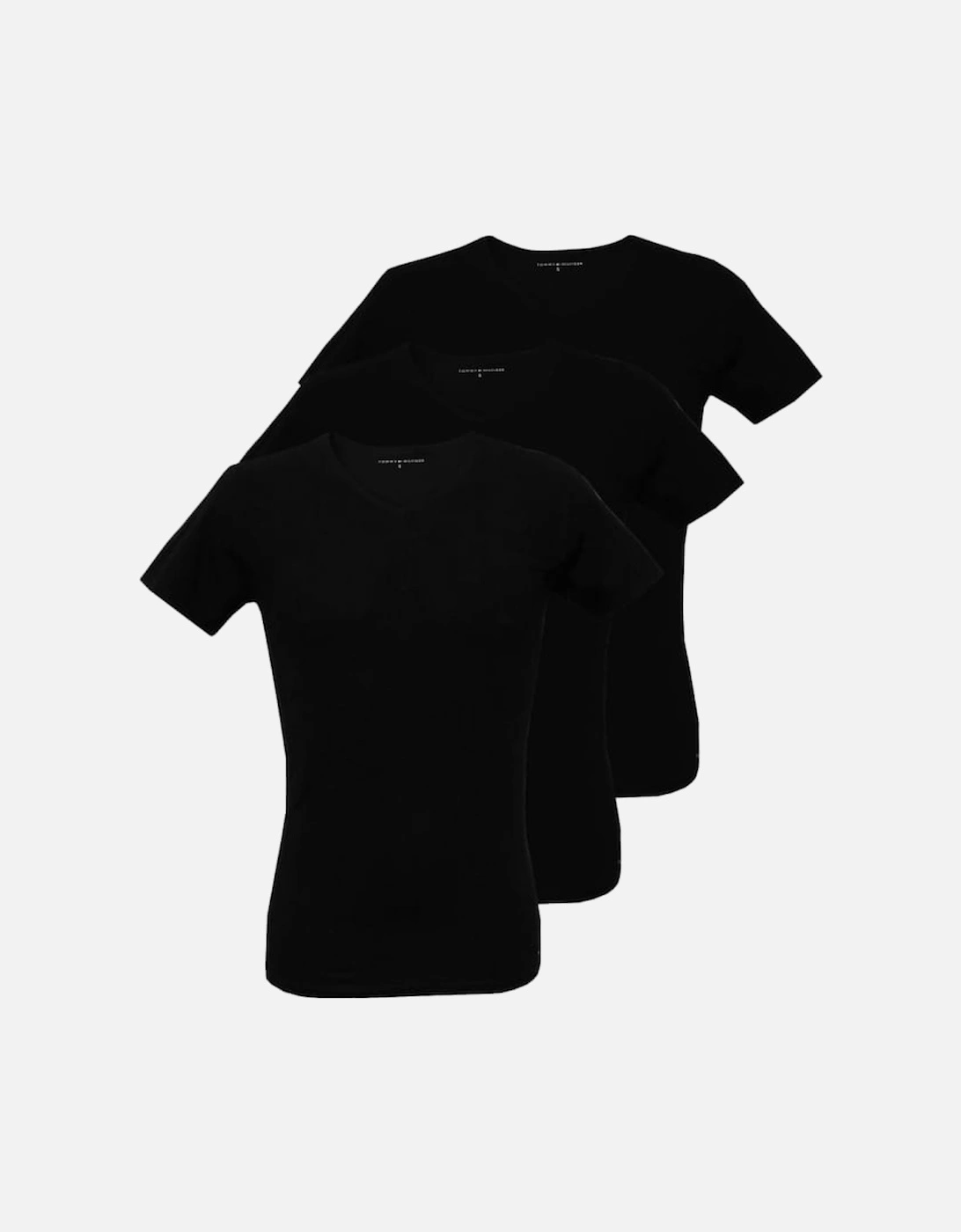3-Pack Premium V-neck T-Shirts, Black, 4 of 3