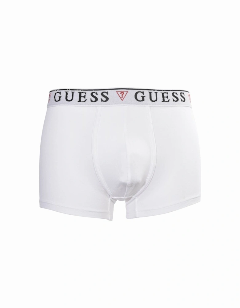 3-Pack Classic Logo Boxer Trunks, Optic White