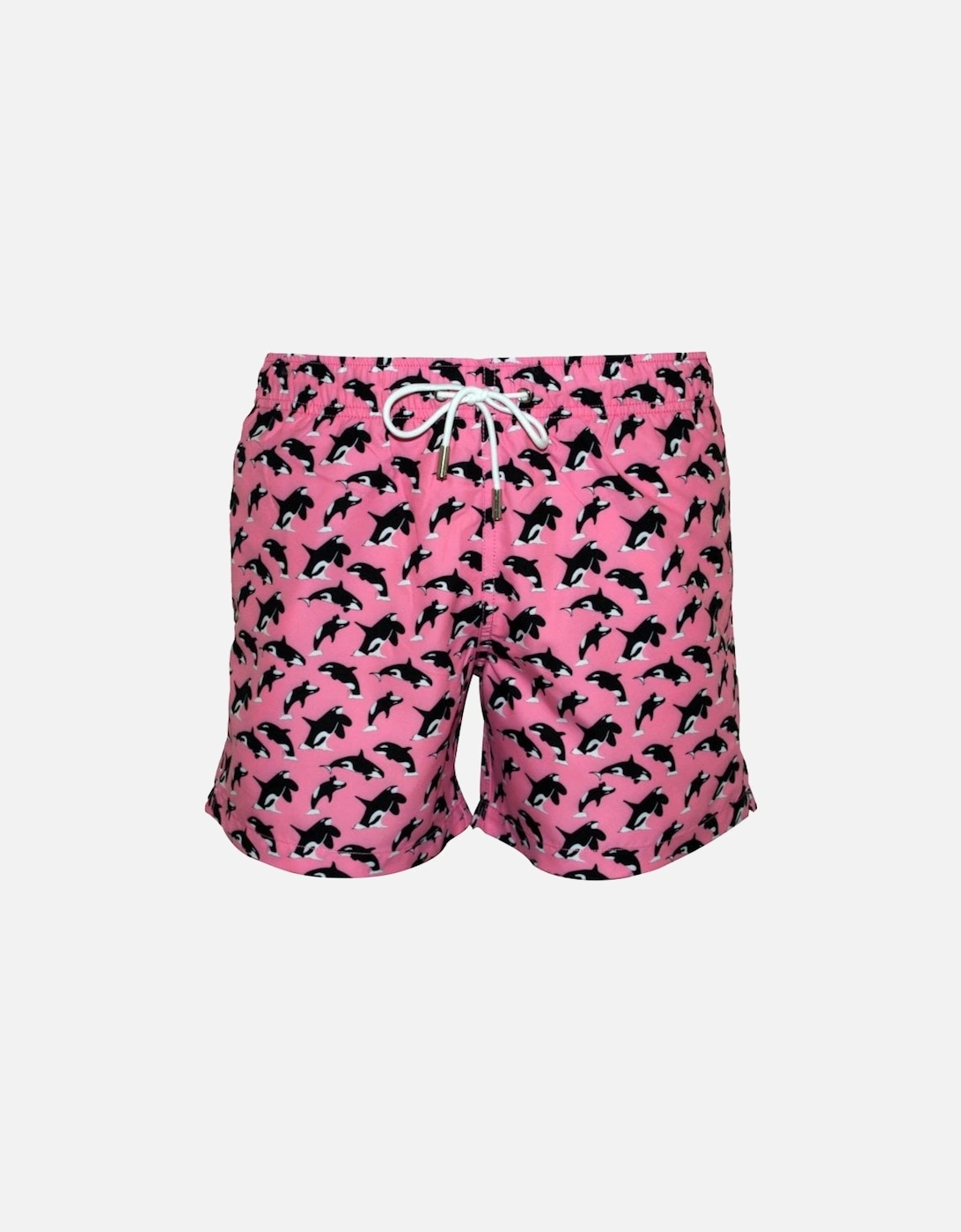 Killer Whales Swim Shorts, Pastel Pink, 7 of 6