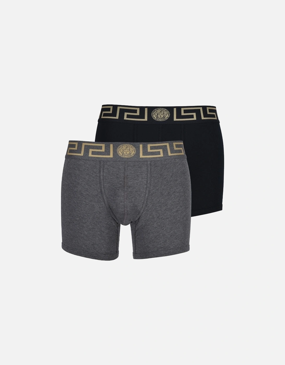 2-Pack Iconic Boxer Briefs, Black/Grey/gold, 7 of 6