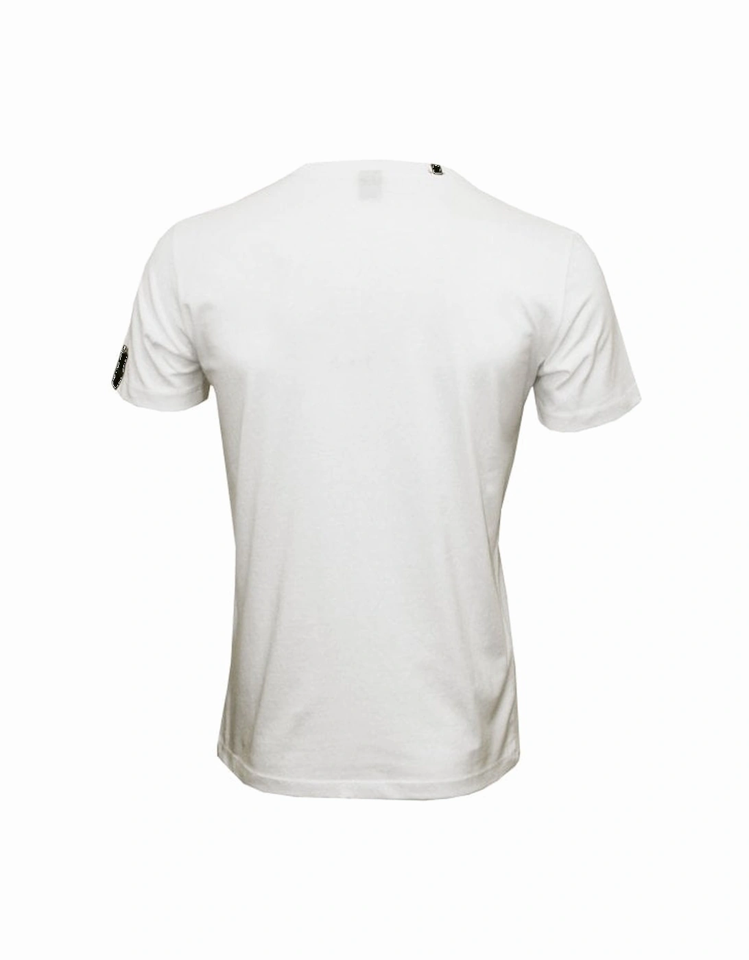 Motorcycle Helmet Print T-Shirt, White