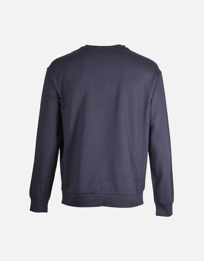 Combined Logo Sweatshirt, Dark Blue