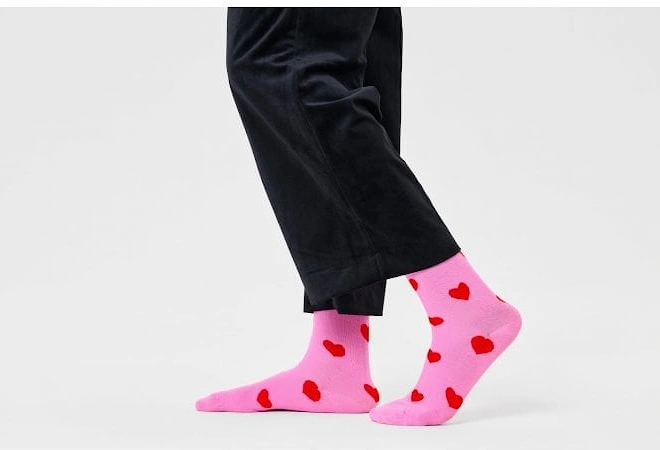Heart Socks, Pink