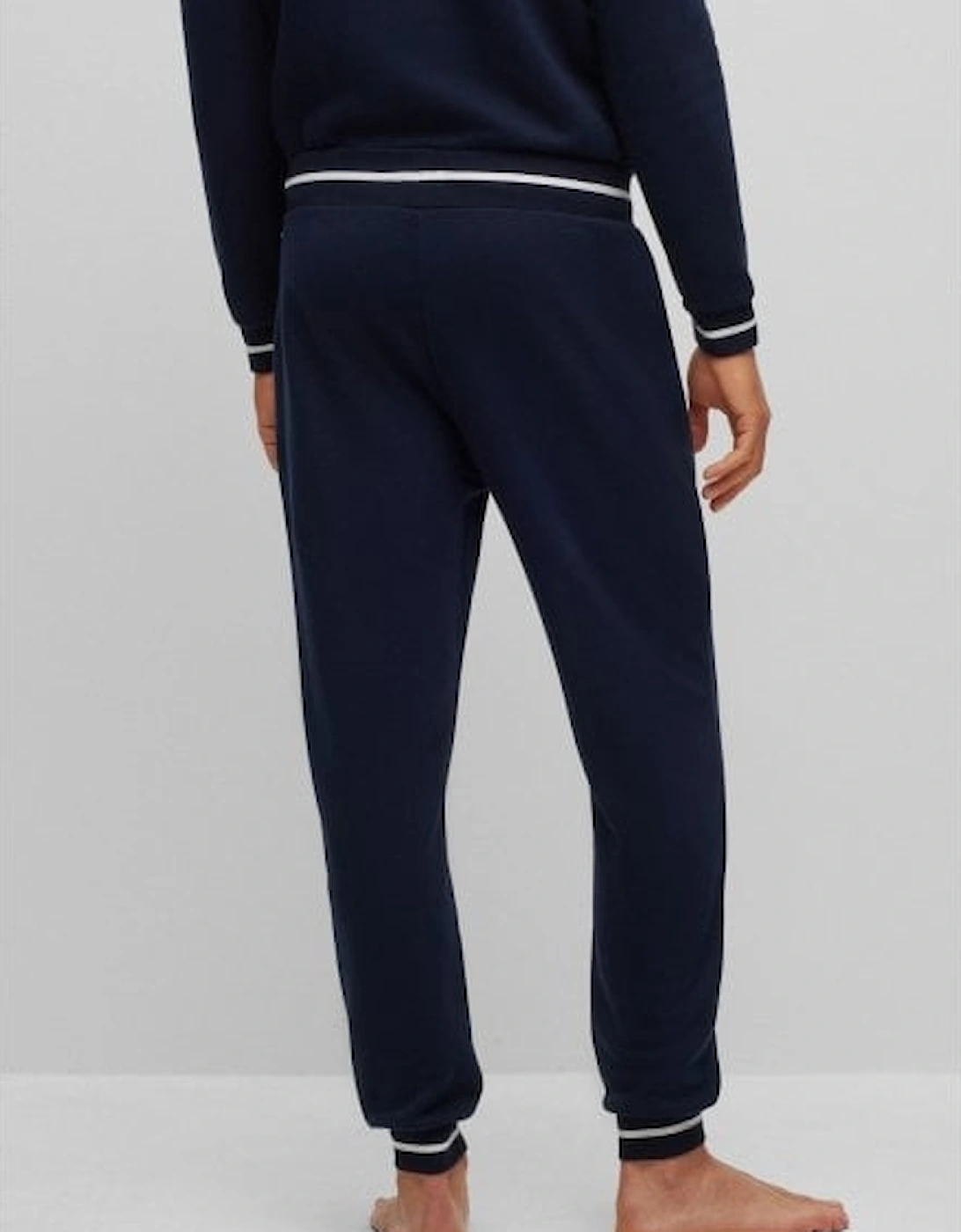 Contemporary Loungewear Jogging Bottoms, Dark Blue Melange