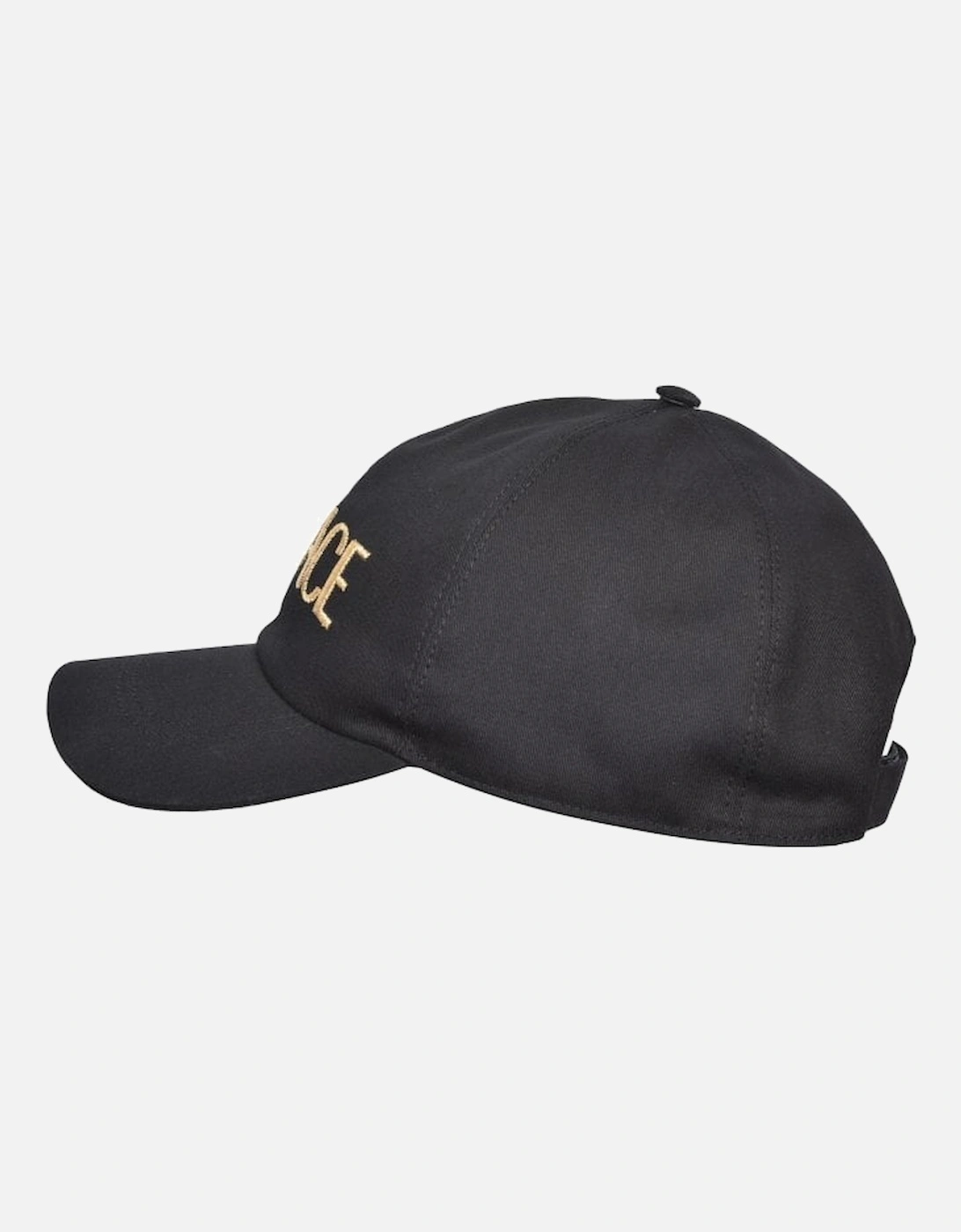 Large Logo Baseball Cap, Black/gold
