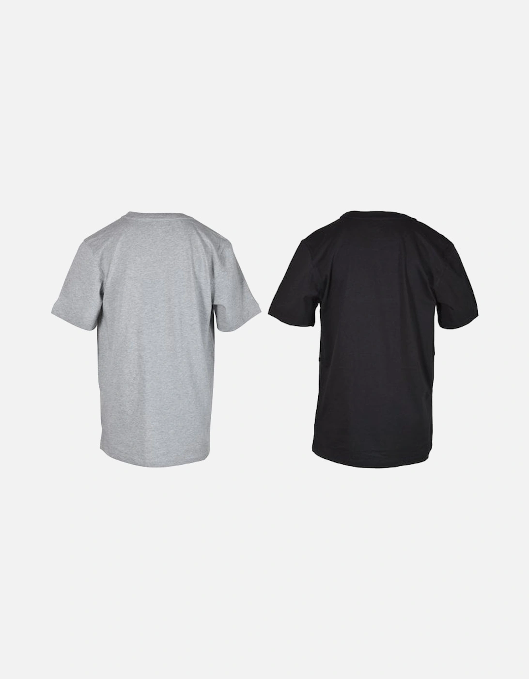 Boys 2-Pack Metallic Logo T-Shirts, Black/Grey