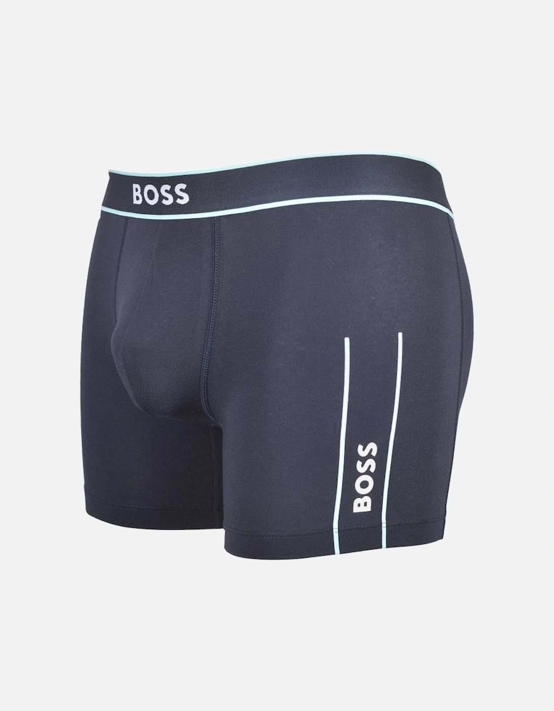 Side Logo Boxer Brief, Navy/blue