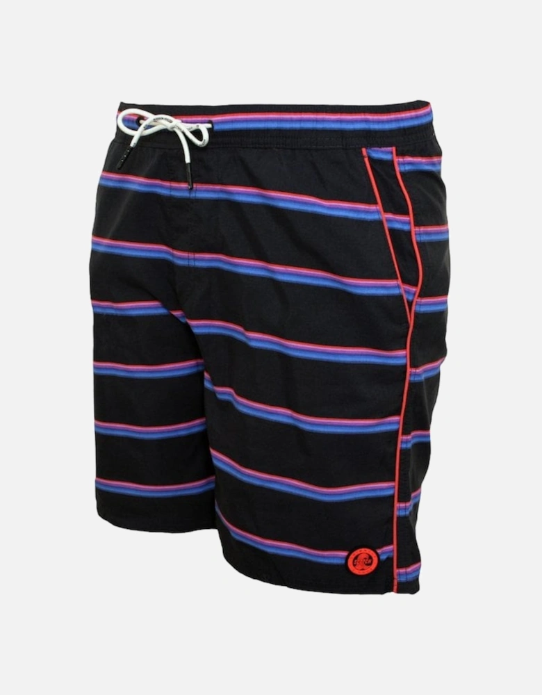 Multi Stripe Swim Shorts, Navy