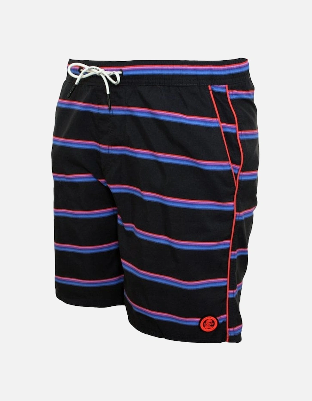 Multi Stripe Swim Shorts, Navy, 5 of 4