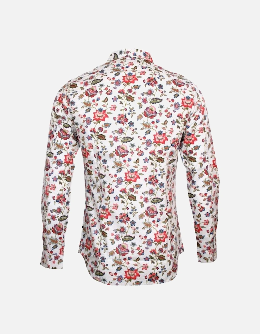 Multicolour Flowers Shirt, White