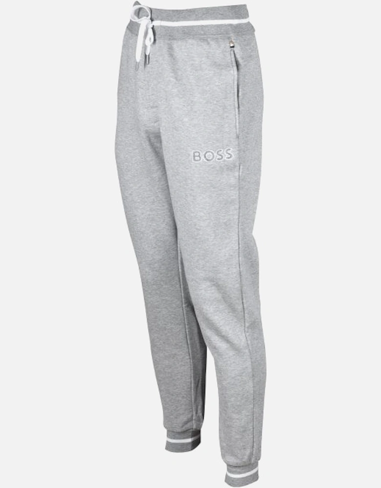 Contemporary Loungewear Luxe Jogging Bottoms, Grey Melange