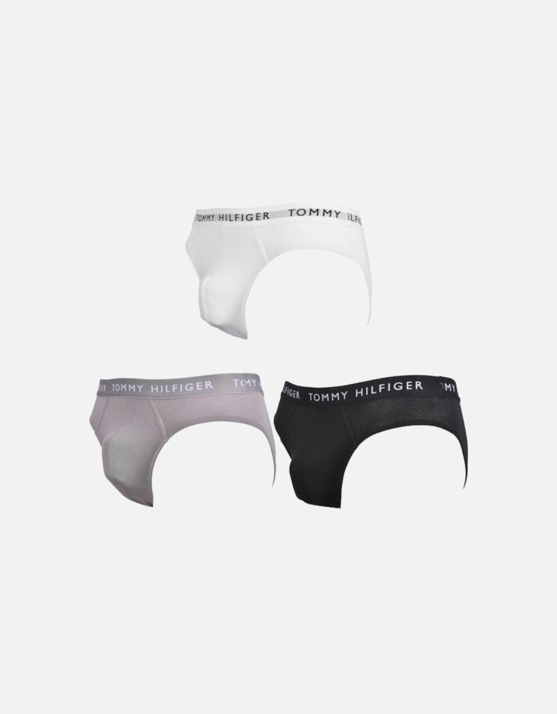 3-Pack Recycled Essentials Briefs, Black/White/Grey