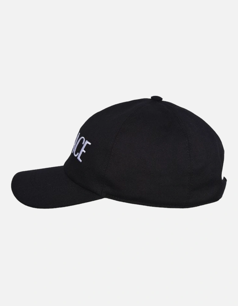 Large Logo Baseball Cap, Black/white