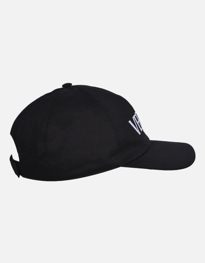 Large Logo Baseball Cap, Black/white